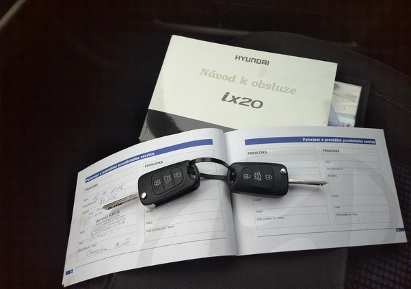 Hyundai ix20 cena 21000 przebieg: 48544, rok produkcji 2012 z Solec Kujawski małe 172